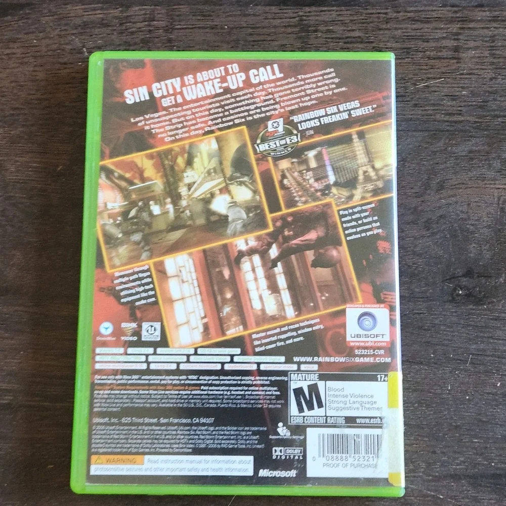 Tom Clancys Rainbow Six Vegas Xbox 360 Game‎ Complete In Box Tested